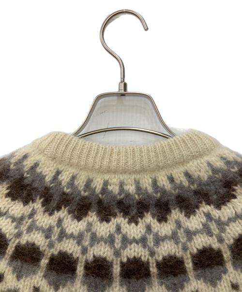 BATONER（バトナ―）BATONER (バトナ―) MOHAIR NORDIC CREW NECK アイボリー サイズ:1の古着・服飾アイテム