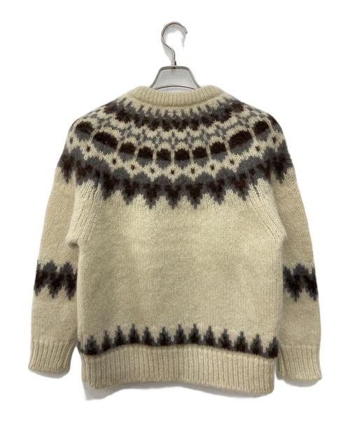 BATONER（バトナ―）BATONER (バトナ―) MOHAIR NORDIC CREW NECK アイボリー サイズ:1の古着・服飾アイテム