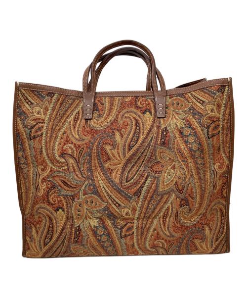 A VACATION（ア ヴァケーション）A VACATION (ア ヴァケーション) TANK ORANGE PAISLEY ブラウンの古着・服飾アイテム