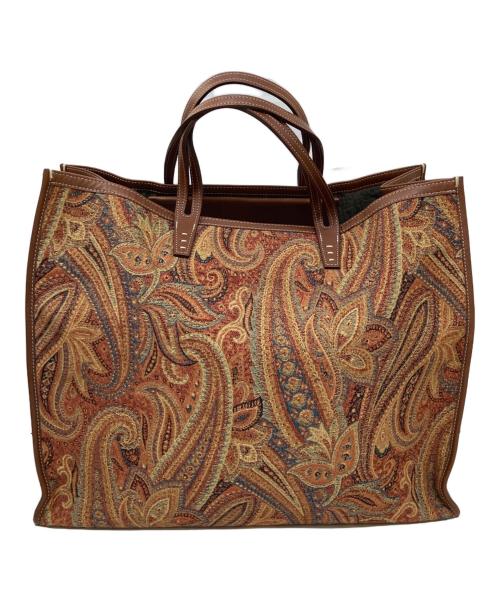 A VACATION（ア ヴァケーション）A VACATION (ア ヴァケーション) TANK ORANGE PAISLEY ブラウンの古着・服飾アイテム