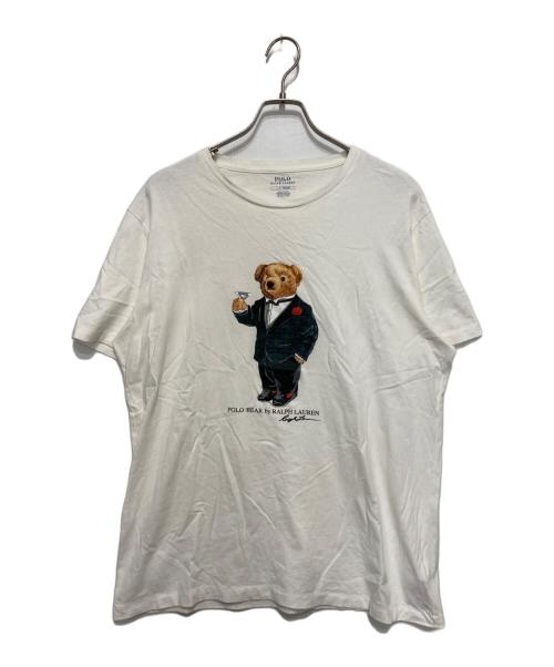 POLO RALPH LAUREN（ポロ・ラルフローレン）POLO RALPH LAUREN (ポロ・ラルフローレン) ポロベアープリントTシャツ ホワイト サイズ:Lの古着・服飾アイテム