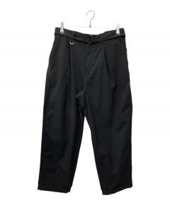 中古・古着通販】LOEWE (ロエベ) WOOL GABARDINE 2-TUCK WIDE PANTS