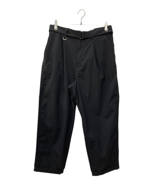 SOPHNET.（ソフネット）SOPHNET. (ソフネット) WIDE BELTED BAGGY TUCK TAPERED PANTS ブラック サイズ:不明の古着・服飾アイテム