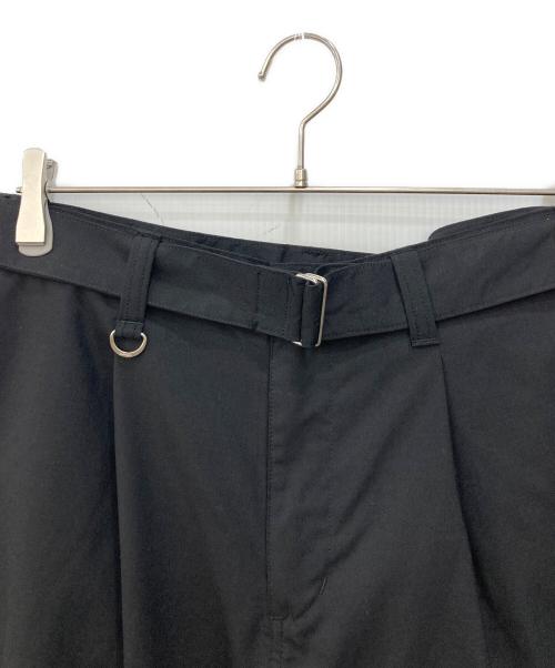 SOPHNET.（ソフネット）SOPHNET. (ソフネット) WIDE BELTED BAGGY TUCK TAPERED PANTS ブラック サイズ:不明の古着・服飾アイテム
