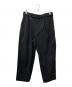 SOPHNET.（ソフネット）の古着「WIDE BELTED BAGGY TUCK TAPERED PANTS」｜ブラック