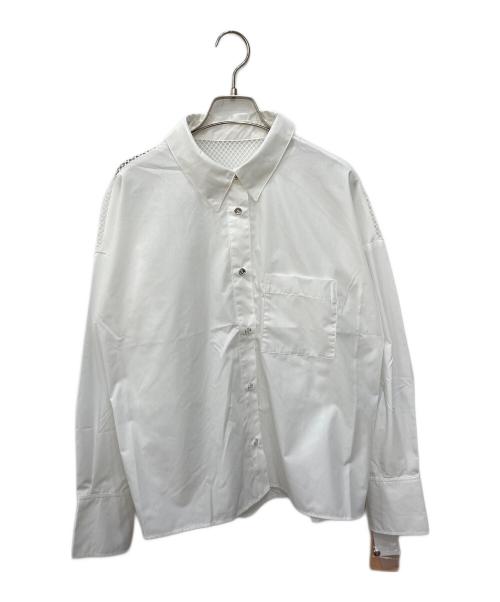 darich（ダーリッチ）darich (ダーリッチ) デザインオーバーシルエットシャツ ホワイト サイズ:FREE 未使用品の古着・服飾アイテム