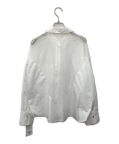 darich（ダーリッチ）darich (ダーリッチ) デザインオーバーシルエットシャツ ホワイト サイズ:FREE 未使用品の古着・服飾アイテム