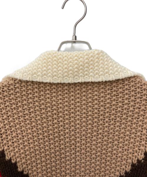 GUCCI（グッチ）GUCCI (グッチ) adidas (アディダス) Red Zip-Up Contrast Knit Polo Sweater レッド サイズ:SIZE XXSの古着・服飾アイテム