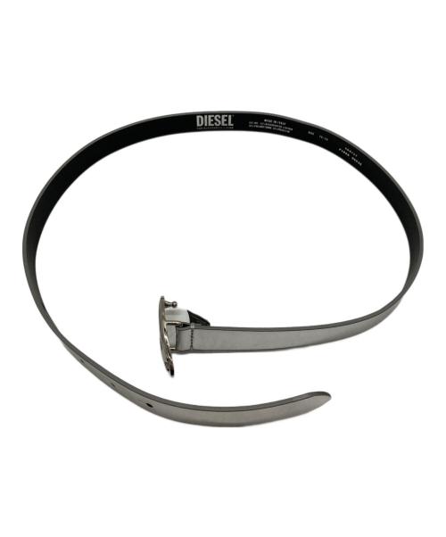 DIESEL（ディーゼル）DIESEL (ディーゼル) ロゴベルト シルバー サイズ:75/30の古着・服飾アイテム