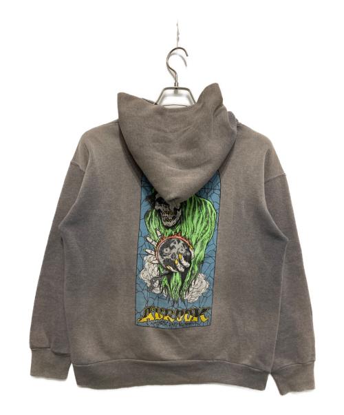 ZORLAC（ゾーラック）ZORLAC (ゾーラック) プリントパーカー グレー サイズ:Lの古着・服飾アイテム