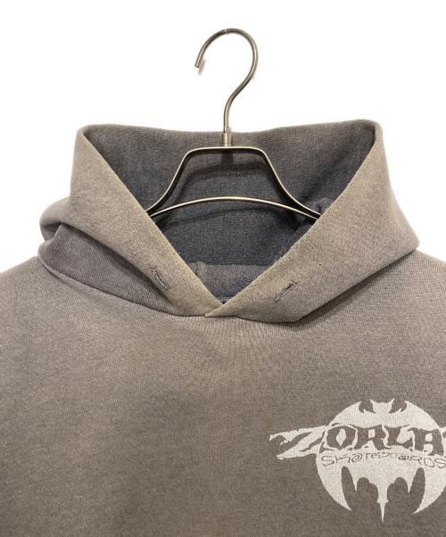 ZORLAC（ゾーラック）ZORLAC (ゾーラック) プリントパーカー グレー サイズ:Lの古着・服飾アイテム
