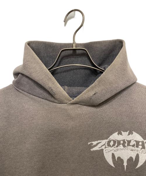 ZORLAC（ゾーラック）ZORLAC (ゾーラック) プリントパーカー グレー サイズ:Lの古着・服飾アイテム