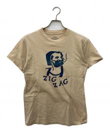 TENDERLOIN（テンダーロイン）の古着「ZIG ZAG Tee」｜ベージュ