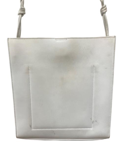 JIL SANDER（ジルサンダー）JIL SANDER (ジルサンダー) TANGLE MEDIUM SHOULDER BAG ホワイトの古着・服飾アイテム