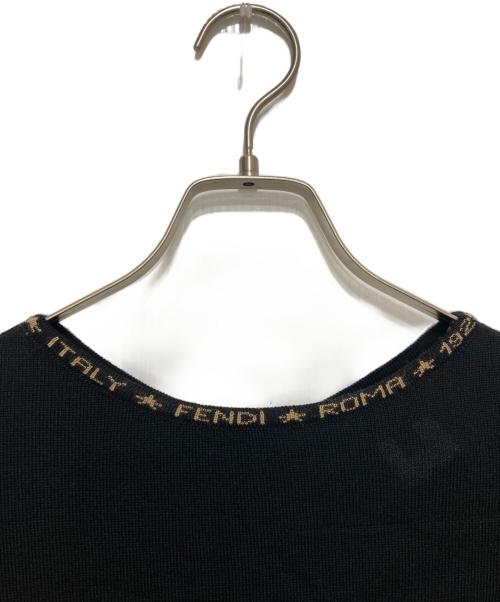 FENDI（フェンディ）FENDI (フェンディ) ロゴニット ブラック サイズ:38の古着・服飾アイテム