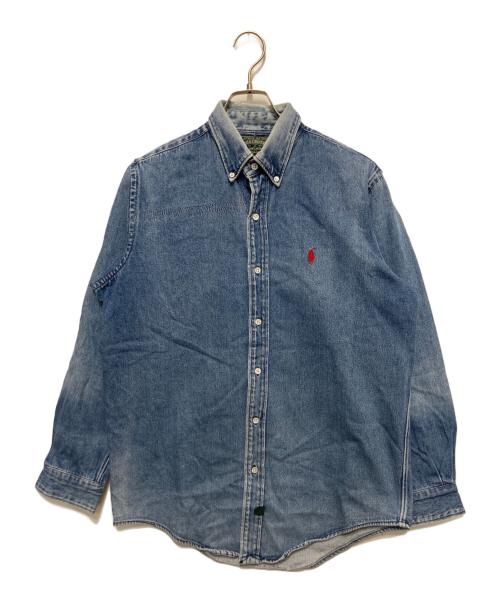 POLO COUNTRY（ポロカントリー）POLO COUNTRY (ポロカントリー) ボタンダウンデニムシャツ ブルー サイズ:Sの古着・服飾アイテム