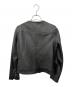 green label relaxing (グリーンレーベルリラクシング) FM SHEEP レザー ノーカラー ジャケット ブラック サイズ:SIZE 36：7000円