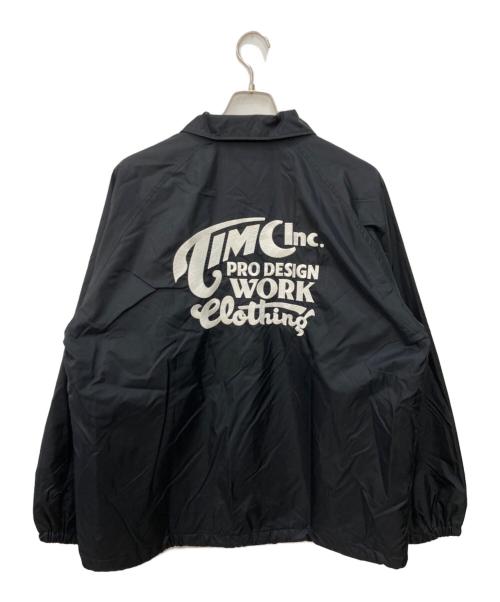 timc inc（トーキョーインディアンズモーターサイクル）timc inc (トーキョーインディアンズモーターサイクル) コーチジャケット ブラック サイズ:Ｌの古着・服飾アイテム