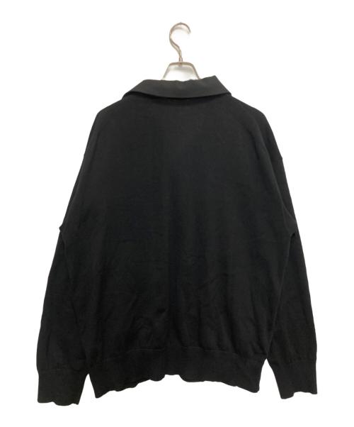 sacai（サカイ）sacai (サカイ) アシンメトリー ボタンアップ カーディガン ブラック サイズ:3の古着・服飾アイテム