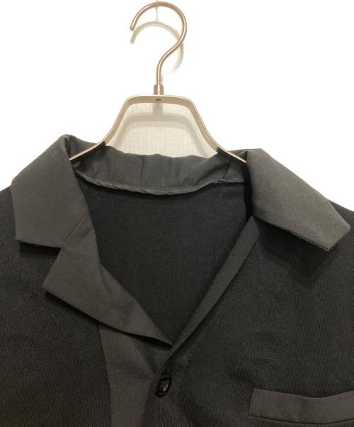 sacai（サカイ）sacai (サカイ) アシンメトリー ボタンアップ カーディガン ブラック サイズ:3の古着・服飾アイテム