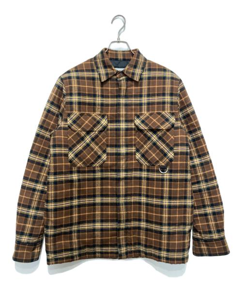 LOEWE（ロエベ）LOEWE (ロエベ) パデッドシャツジャケット ブラウン サイズ:42の古着・服飾アイテム