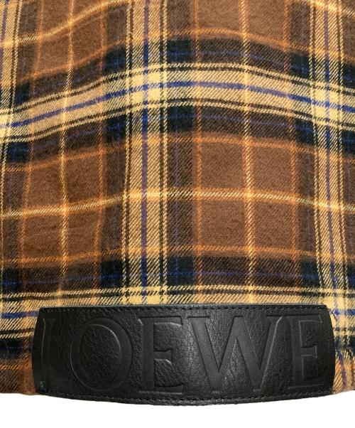 LOEWE（ロエベ）LOEWE (ロエベ) パデッドシャツジャケット ブラウン サイズ:42の古着・服飾アイテム