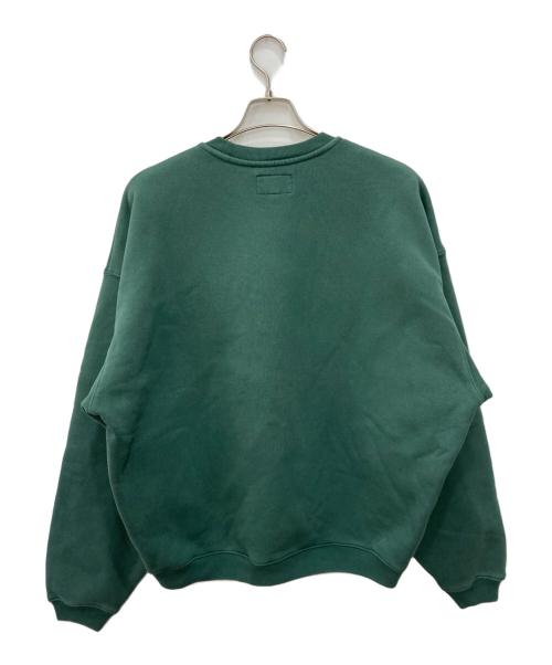 stussy（ステューシー）stussy (ステューシー) ATHLETICS CREW グリーン サイズ:M 未使用品の古着・服飾アイテム