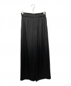 ELLIEエリー）の古着「サテンワイドパンツ」｜ブラック