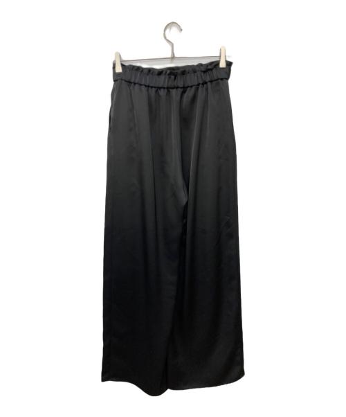 ELLIE（エリー）ELLIE (エリー) サテンワイドパンツ ブラック サイズ:M 未使用品の古着・服飾アイテム
