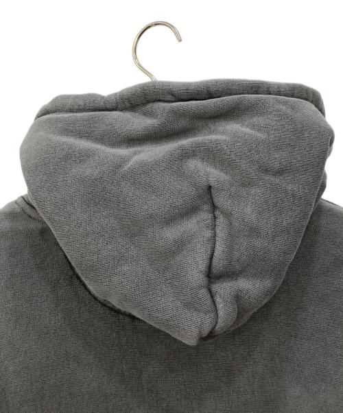 stussy（ステューシー）stussy (ステューシー) Jumbo Pigment Dyed hooded sweat グレー サイズ:Mの古着・服飾アイテム