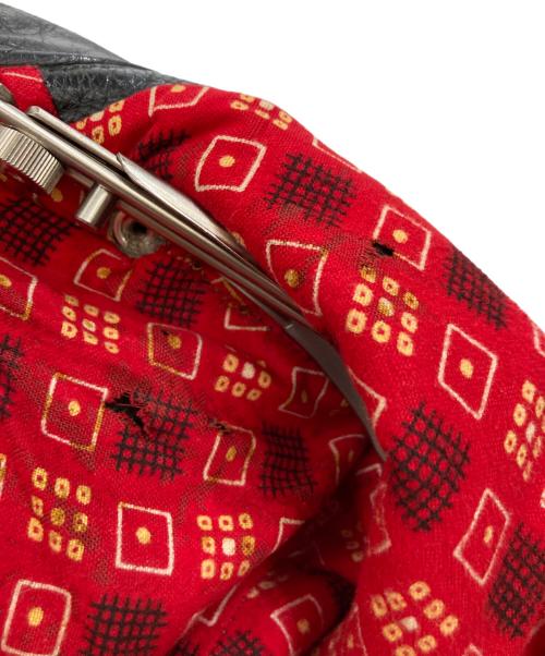 GENUINE HORSEHIDE（ジェニュイン・ホースハイド）GENUINE　HORSEHIDE (ジェニュイン・ホースハイド) ホースレザーダブルライダースジャケット ブラック サイズ:不明の古着・服飾アイテム