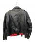 GENUINE　HORSEHIDE (ジェニュイン・ホースハイド) ホースレザーダブルライダースジャケット ブラック サイズ:不明：15000円