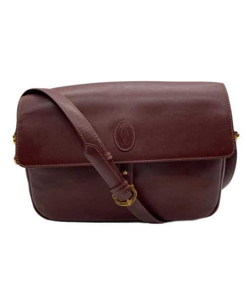 Cartier（カルティエ）Cartier (カルティエ) ショルダーバッグ ボルドーの古着・服飾アイテム