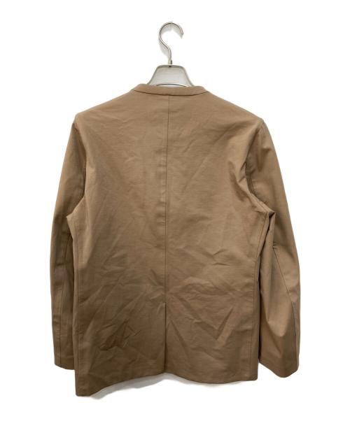 ESTNATION（エストネーション）ESTNATION (エストネーション) tecler (テクラー) ノーカラーポンチセットアップジャケット ベージュ サイズ:Mの古着・服飾アイテム