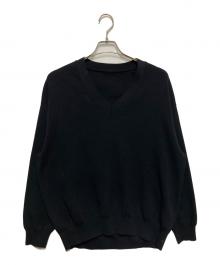 MUSE de Deuxieme Classe（ミューズ ドゥーズィエム クラス）の古着「Heartrich Vネックプルオーバー」｜ブラック