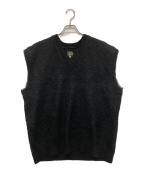 Needlesニードルズ）の古着「MOHAIR KNIT VEST」｜ブラック