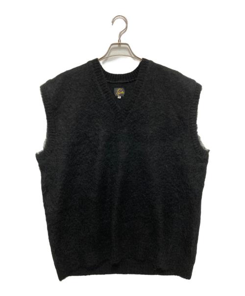 Needles（ニードルズ）Needles (ニードルズ) MOHAIR KNIT VEST ブラック サイズ:Ⅿの古着・服飾アイテム