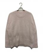 GALERIE VIEギャルリーヴィー）の古着「ファインウール クルーネックプルオーバー」｜ピンク