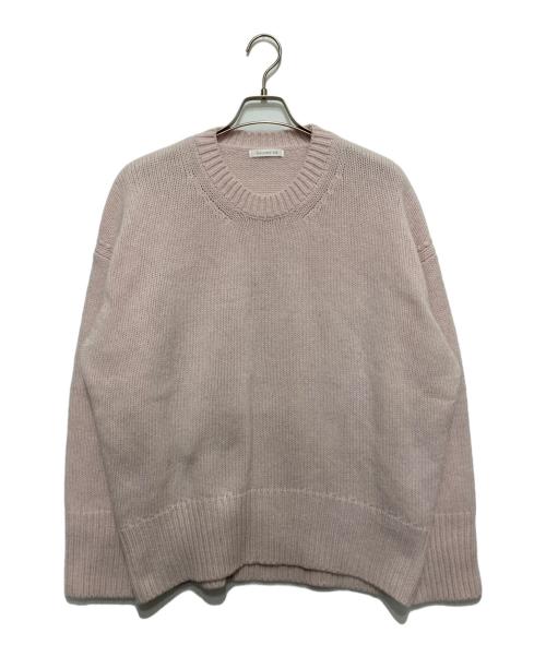 GALERIE VIE（ギャルリーヴィー）GALERIE VIE (ギャルリーヴィー) ファインウール クルーネックプルオーバー ピンク サイズ:Ⅿの古着・服飾アイテム