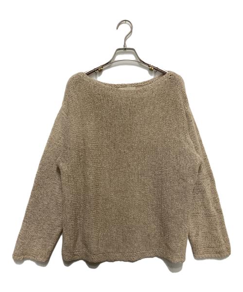 Plage（プラージュ）Plage (プラージュ) linen mix loose リネン ルーズ プルオーバー ニット ベージュ サイズ:FREEの古着・服飾アイテム