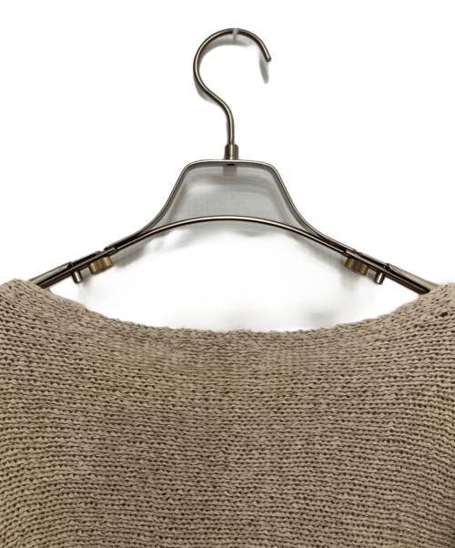 Plage（プラージュ）Plage (プラージュ) linen mix loose リネン ルーズ プルオーバー ニット ベージュ サイズ:FREEの古着・服飾アイテム