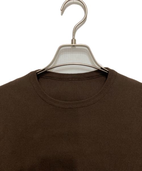 MUSE de Deuxieme Classe（ミューズ ドゥーズィエム クラス）MUSE de Deuxieme Classe (ミューズ ドゥーズィエム クラス) *DINER B RIB クルーネックプルオーバー ブラウン サイズ:不明の古着・服飾アイテム