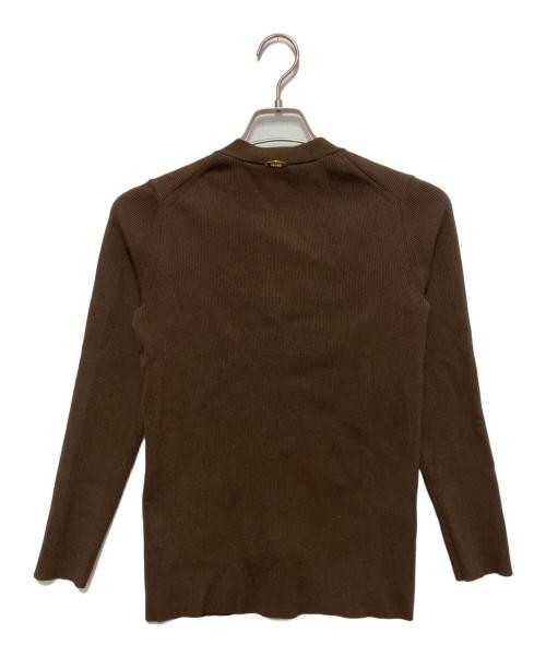 MUSE de Deuxieme Classe（ミューズ ドゥーズィエム クラス）MUSE de Deuxieme Classe (ミューズ ドゥーズィエム クラス) DINER RIB Vネックカーディガン ブラウン サイズ:不明の古着・服飾アイテム