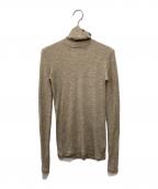 MUSE de Deuxieme Classeミューズ ドゥーズィエム クラス）の古着「WOOLY RIB タートルネック リブニット」｜ベージュ