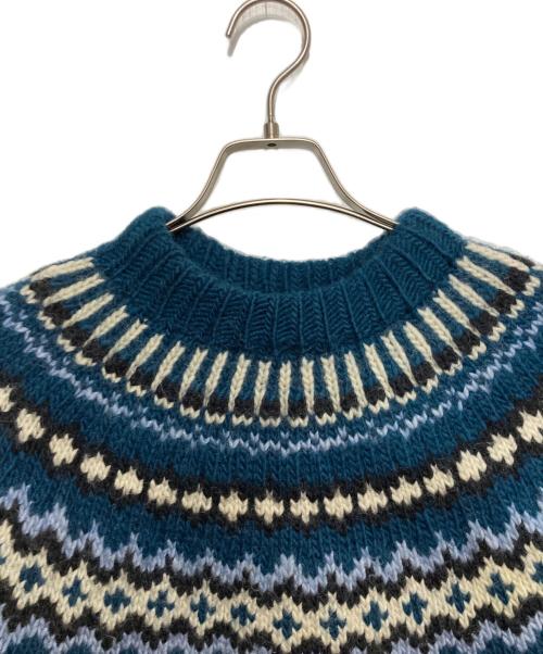 Knitting Needles（ニッティング ニードルス）KNITTING NEEDLES (ニッティング ニードルス) 手編みニット グリーン サイズ:不明の古着・服飾アイテム