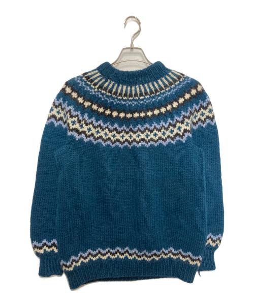 Knitting Needles（ニッティング ニードルス）KNITTING NEEDLES (ニッティング ニードルス) 手編みニット グリーン サイズ:不明の古着・服飾アイテム