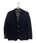 BLACK LABEL CRESTBRIDGEブラックレーベル クレストブリッジ）の古着「金釦テーラードジャケット」｜ネイビー