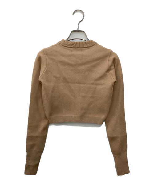 darich（ダーリッチ）darich (ダーリッチ) フラップポケットニットトップス ベージュ サイズ:Free 未使用品の古着・服飾アイテム