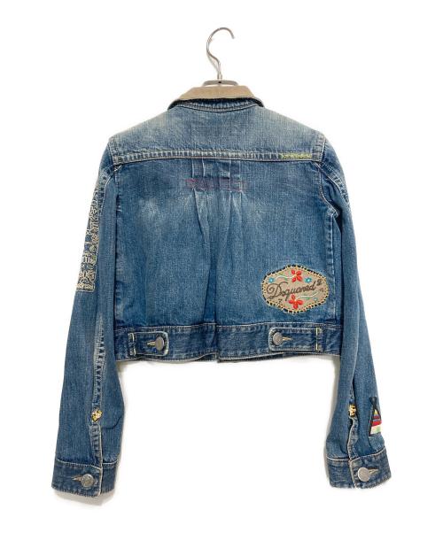 DSQUARED2（ディースクエアード）DSQUARED2 (ディースクエアード) デニムジャケット インディゴ サイズ:38の古着・服飾アイテム