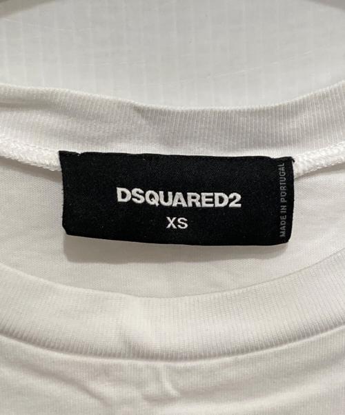 DSQUARED2（ディースクエアード）DSQUARED2 (ディースクエアード) プリントTシャツ ホワイト サイズ:XSの古着・服飾アイテム